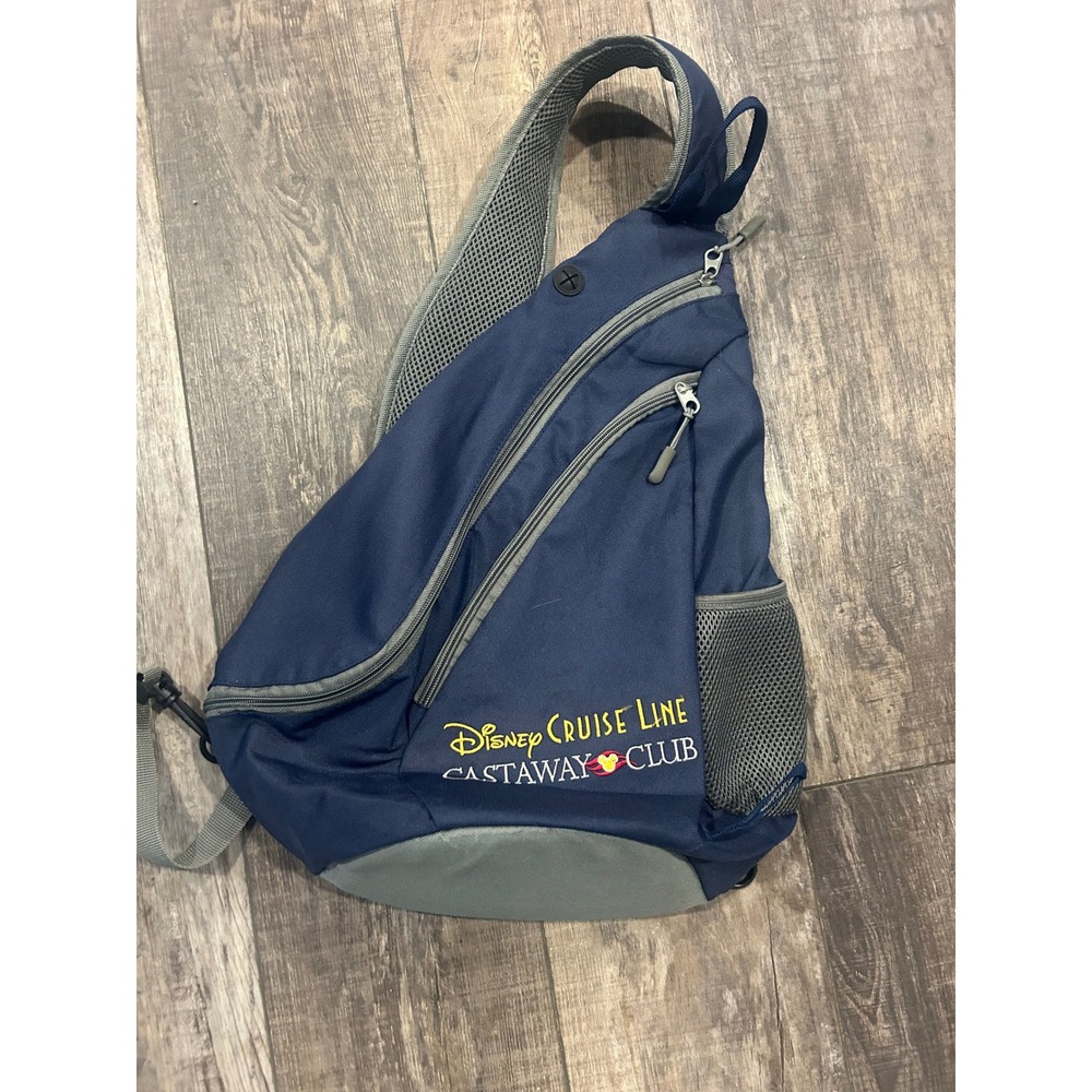 Disney Cruise Line Castaway‎ Club Navy Blue Sling Backpack Crossbody Bag Travel